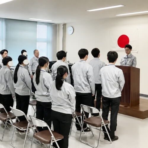 入社式